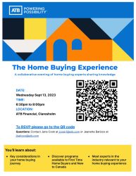 ATB Home Buying Experience - Sept 13, 6:30-8PM at ATB Claresholm
